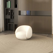 신소재 소파 스크래치 방지 방수처리 쇼파 곡선 라운딩 소파, A.싱글 소파(램)