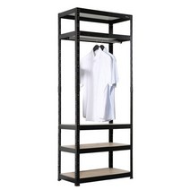 레마하우스 슈랙 행거 5단 1행거 600 x 400 x 1800 mm, 블랙