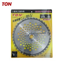 TON톤 원형톱날 10인치x40P 초경톱날 초경예초기날, 1개