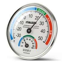 온도계 가정용 실내 높은 정밀도 정밀 벽걸이 형 아기 방 온도 실내 온도 창조적 인 건조한 온도 습도 측정기, [표준] 펄 화이트 (교수형)