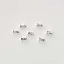 [DP3-108] 실버 펜던트 통과형 미니 물고기 은 참 비즈 팔찌 목걸이 만들기 DIY silver 925 부자재