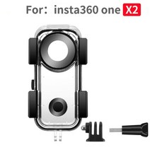 액션캠 고프로 촬영 tuyu 30m 방수 케이스 insta360 one x2 수중 보호 상자 다이빙 쉘 360 파노라마 카메라 액세서리, x2 방수용