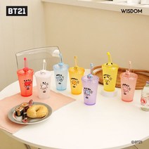 라인프렌즈 BT21 미니니 텀블러 피규어 빨대 (7종), 슈키, 슈키