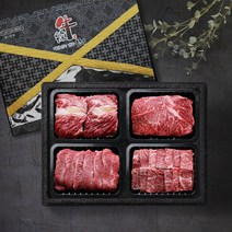 [딜맛] 우리한우 1등급 실속구이세트 4호 1.2kg (등심+채끝+특수부위+갈비살각 300g), 단품