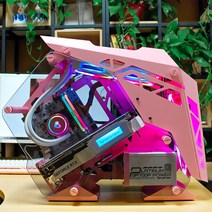 일체형 수냉식 쿨러 일체형 워터 쿨 240 쿨 핑크 rgb 하트 시스템 IntelAMD 풀 플랫폼 뉴 라디에이터, 01 핑크색240 백광판