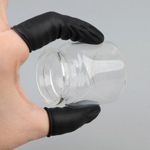 작업용 사무용 손가락 장갑 골무 지폐세기 정전기 방지, 검정