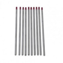 10 개 1.0/1.6/2.0/2.4/3.2/4.0 적색 향하고 텅스텐 바늘 방사선이 필요 없는 용접봉 키트 용접기용, [02] 2x150mm, 05 2x150mm