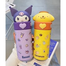 산리오 텀블러 시나모롤 쿠로미 마이멜로디 폼폼푸린 텀블러 물병 보온병 350ml 항공배송 다나에+Lin Lin Co. Ltd. 그립톡