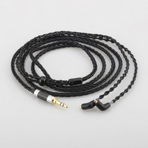 xlr케이블 스피커케이블 음향 미디어 새로운 audiocrast 3.5mm 2.5mm 4.4mm 8 코어 실버 도금 occ 이어폰 etymotic er4 xr sr er4sr, 3m, 3.5mm 스테레오