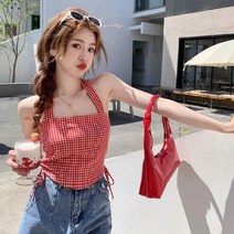제이앤티체크 스트링 홀터넥 나시