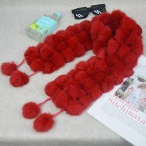 새로운 여성 자연 진짜 토끼 모피 스카프 겨울 따뜻한 토끼 모피 Neckerchief 레이디 진짜 토끼 모피 반지 스카프 도매 소매