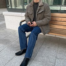 양털 카라 바버패딩 자켓 (2color)