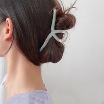 집게핀 모음 꼬임 투명 삼각 헤어 [도매기프트]크리스탈 일자 사각 올림머리, 선택_크리스탈 꼬임핀