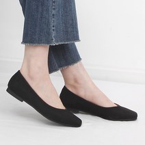 나나구두 여성 누박 각코 슬림코 플랫 슈즈1cm