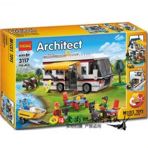 레고 크리에이터 31052 캠핑카 중국 호환블럭 RV 캠핑 클럽 어린이 조립