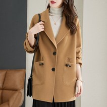 넷투넷코리아 여성 아우터 자켓 정장 루즈핏 오버핏 긴팔 롱 미디