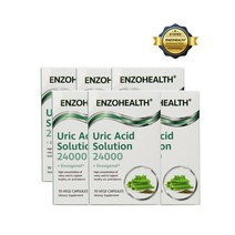 (엔조헬스) 6통 요산 솔루션 24 000mg 엔조제놀 70정 Uric Acid Solution 24000+Enzogenol