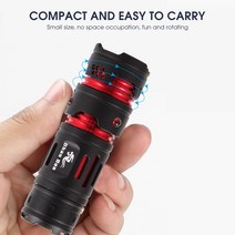 고휘도 손전등 멀티 휴대용 써치라이트 Shanbao 포켓 슈퍼 밝은 미니 USB 충전식 LED 미니멀 방수 사용자 정의 로고