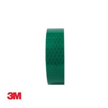 3M 프리즘형안전표시 고휘도안전표시 x 24mm 녹색 2.5M 7WA0AEA7, 1개