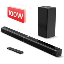 홈씨어터 tv사운드바 가성비 추천 bomaker 100w tv soundbar 2.1 블루투스 스피커 5.0 홈 시어터 사운드 시스템 3d Surround sound bar, 협력사, 타피오 V, EU 플러그