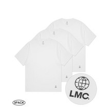 LMC 엘엠씨 GLOBE TEE 3PACK white