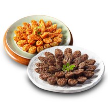 백암 야채순대 1kg+김치순대 1kg 밀키트 술안주, 야채순대1kg+김치순대1kg