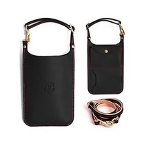 HUKURO 스마트 사이프 전용 스트랩 세트 남성 여성 가죽 폰 파우치 숄더 포 셰트 지갑 도치기 일본제