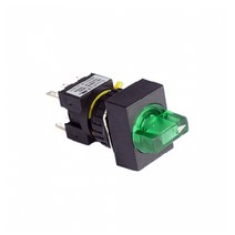 2A2B 2단 수동복귀 필라멘트 램프 셀렉터 직사각형 스위치 12V 16mm KSL16RS2-F2C2, 레드 [KSL16RS2-L2R]