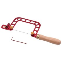 shangren 다기능 프렛 소 가이드 다웰 지그 키트 수공예 풀 톱 스틸 내구성 수동 와이어 톱 수공예품 목공 다이아몬드, 빨간색, 강철, 한개옵션0