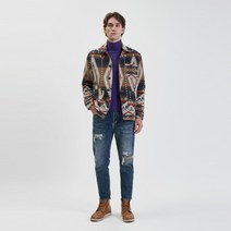 22FW[지아니루포]슬림크롭핏 GL103F 하운드투스 백패치드 데님