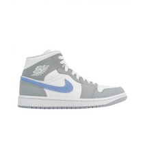 여성용 나이키 조던 정품 1 미드 울프 그레이 여성용 Jordan 1 Mid Wolf Grey