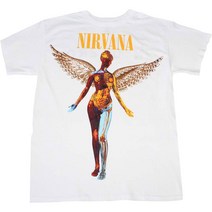 ROCKPANDA White In Utero Nirvana 반팔티