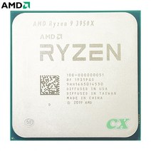 사용 AMD Ryzen 9 3950X GHz 16 코어 32 스레드 CPU 프로세서 7NM, 한개옵션0