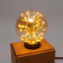 더쎈 동성 LED 에디슨 불꽃전구 M-95 2.5W 2200K, 전구색, 2개