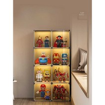 레고장식장 건담 피큐어 수납장 인형 레고장, S