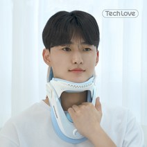 테크러브 넥프렌즈 목 견인기 의료용 공기주입 일체식 목견인기 목 보호대 디스크 견인치료기 의료기기
