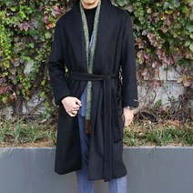 대단한놈 캐시미어 핸드메이드 로브 롱 코트