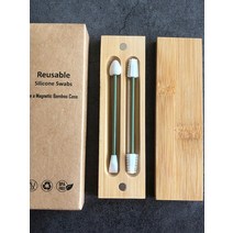 면봉 수정 메이크업 클렌징 긴면봉 두피 스켈링 솜방망이Bioddegradab 목화 싹 대나무 귀 면봉 재사용 가능, 02 Model 10 PC stick