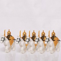 레고호환 중세 기사단 시리즈 기사단레고 레고장식 레고수집, 제품54)엘드론4 창병5종세트 말포함