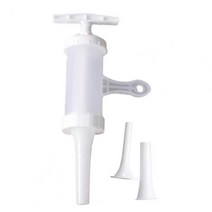 소세지만들기 수제 순대 충진기 1 세트 소세지 만들기 Stuffer 플라스틱 소시지 가볍고 깨끗한 둥근 가장자리 설치, [01] White