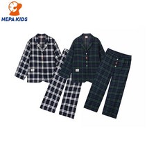 NEPA 네파키즈 LOVLOV 체크 실내복 세트 KGF5903