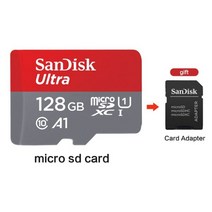 Sandisk micro sd 카드 256g 200 gb 128 64 100 메가바이트/초 메모리 sd/tf 플래시 class10 32 16 microsd for tablet/sm, 03 128GB-Adapter