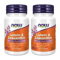 Now Foods - Lutein & Zeaxanthin 나우푸드 루테인 앤 제아잔틴 60소프트젤 2팩, 1개