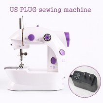 가정용 미싱기 핸드 미니 재봉틀 휴대용 바느질 리폼 오바로크 홈닥터 셀프 옷수선, 미국 플러그