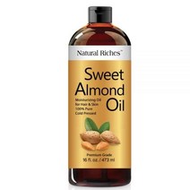 Natural Riches 스위트 아몬드 오일 콜드 프레스 트리플 A 등급 400ml