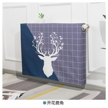라디에이터 커버 가림 막 가정용 욕실 화장실 공중 난방기 전기 히터 사무실 온풍기, 퍼플 사슴