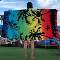 특대형 비치타올1P 1800*1000 바닷가 물놀이 온수풀장 서핑 BIG SIZE, 선셋, 1개