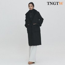 TNGTW 리버시블 카라 퍼 무스탕 블랙 THO0CDW87 HBK