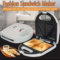 샌드위치메이커 와플메이커 와플기계 붙지 않는 코팅 아침 식사 양면 샌드위치 메이커 가정용 그릴, 02 UK