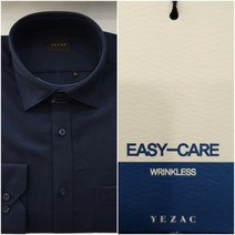 예작 예작 21F/W 네이비 기모 솔리드/배색 이지케어 일반핏 긴팔셔츠 YJ1WBR302NY